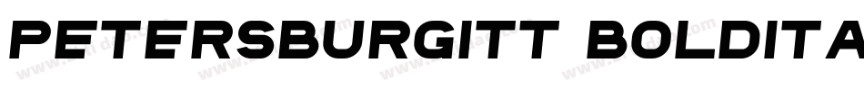 PetersburgITT BoldItalic字体转换